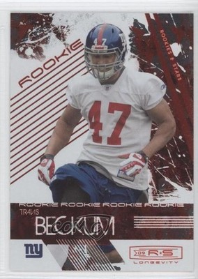 2009 Donruss Rookies & Stars Longevity Rookie Ruby /150 Travis Beckum #196 0k0