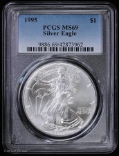 1995 American Silver Eagle PCGS MS 69 | UNC BU