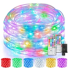 99Ft 300 LED Christmas String Lights Outdoor Indoor, 17 Solid Colors 8 Multic...