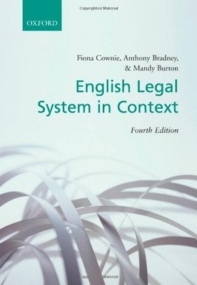 English Legal System in Context,Fiona Cownie, Anthony Bradney, ,