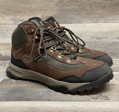 TIMBERLAND Mens LINCOLN PEAK Waterproof Brown Black Hiking Boots US Men s Sz 10