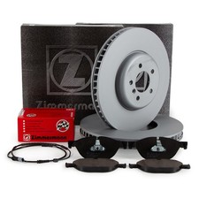 ZIMMERMANN Bremsscheiben Ø 374mm Beläge Sensor für BMW 5er F10 550i M550d vorne