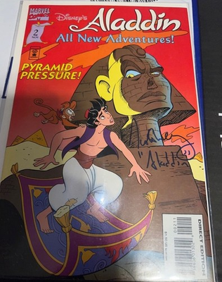 #ad ALADDIN Scott Wienger signed Aladdin Comic Book Pyramid Pressure Beckett COA $50.00