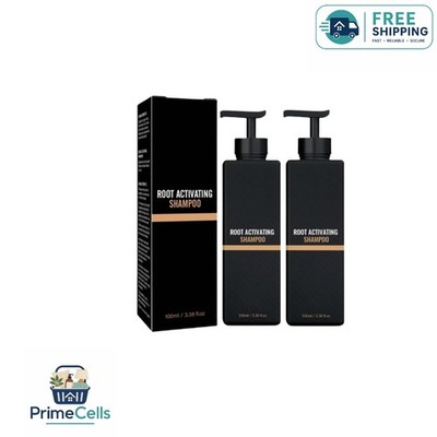 Root Activator Shampoo - Natural Hair Regrōwth for All Hair Colors - 2x100ml