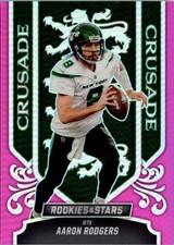 2023 Panini Rookies & Stars Crusade Silver #CR-18 Aaron Rodgers Pink /75 Steeler