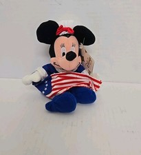 Disney Store Betsy Ross Minnie Mouse Plush Bean Bag 8" New With Tags