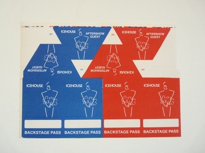 Icehouse Band 8 Uncut Assorted Backstage Tour Concert Passes