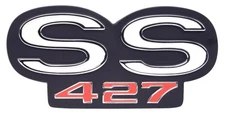 JEGS 90390 SS 427 Grille/Rear Panel Emblem 1966 Chevy Chevelle SS 427 (Grille &