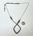 Kenneth Cole Reaction Two Tone Textured Pendant & Beads Necklace 17.8g — photo 2