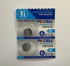 2 Pack CR1216 1216 PKCELL Lithium 3v Battery USA Free SHIP FRESH 12/2030