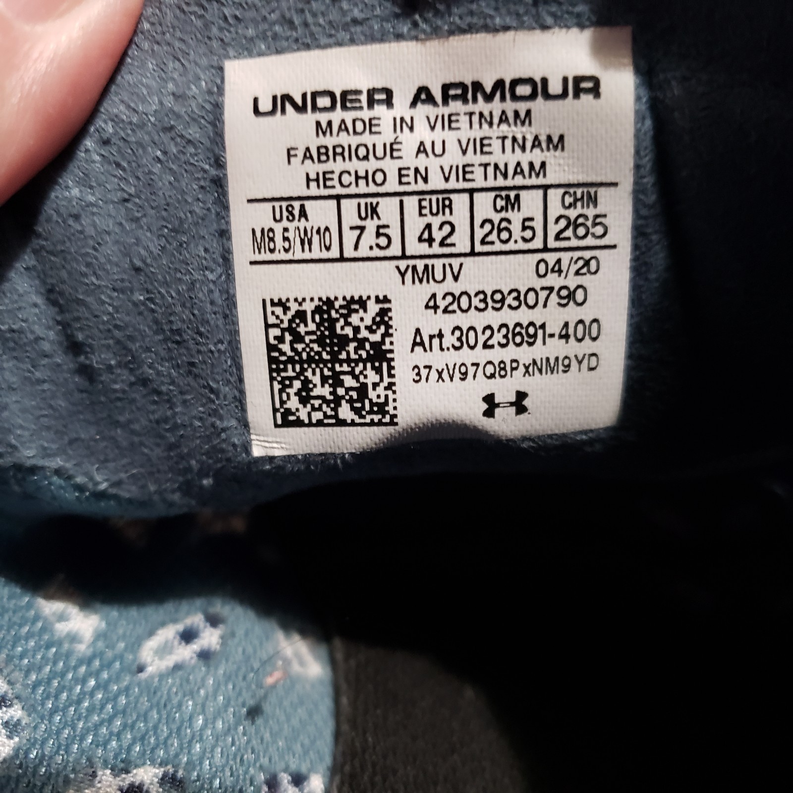 Under Armour Brigade XC Track Shoes Gray/ Multi  Men's Sz 8.5 Women's Sz 10 thumbnail 9