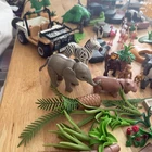 Vintage Playmobil  Large Wildlife ZOO #5922 elephants  zebras  different sets