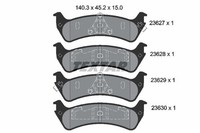 Textar Bremsbelagsatz, Scheibenbremse 2362701