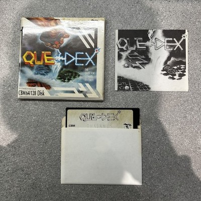 QUE DEX Commodore 64/128 Kassettenspiel von Thalamus RAR VINTAGE RETRO Disk