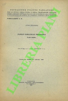 FENAROLI Luigi - Florae garganicae prodromus. Pars prima. (3-83996)