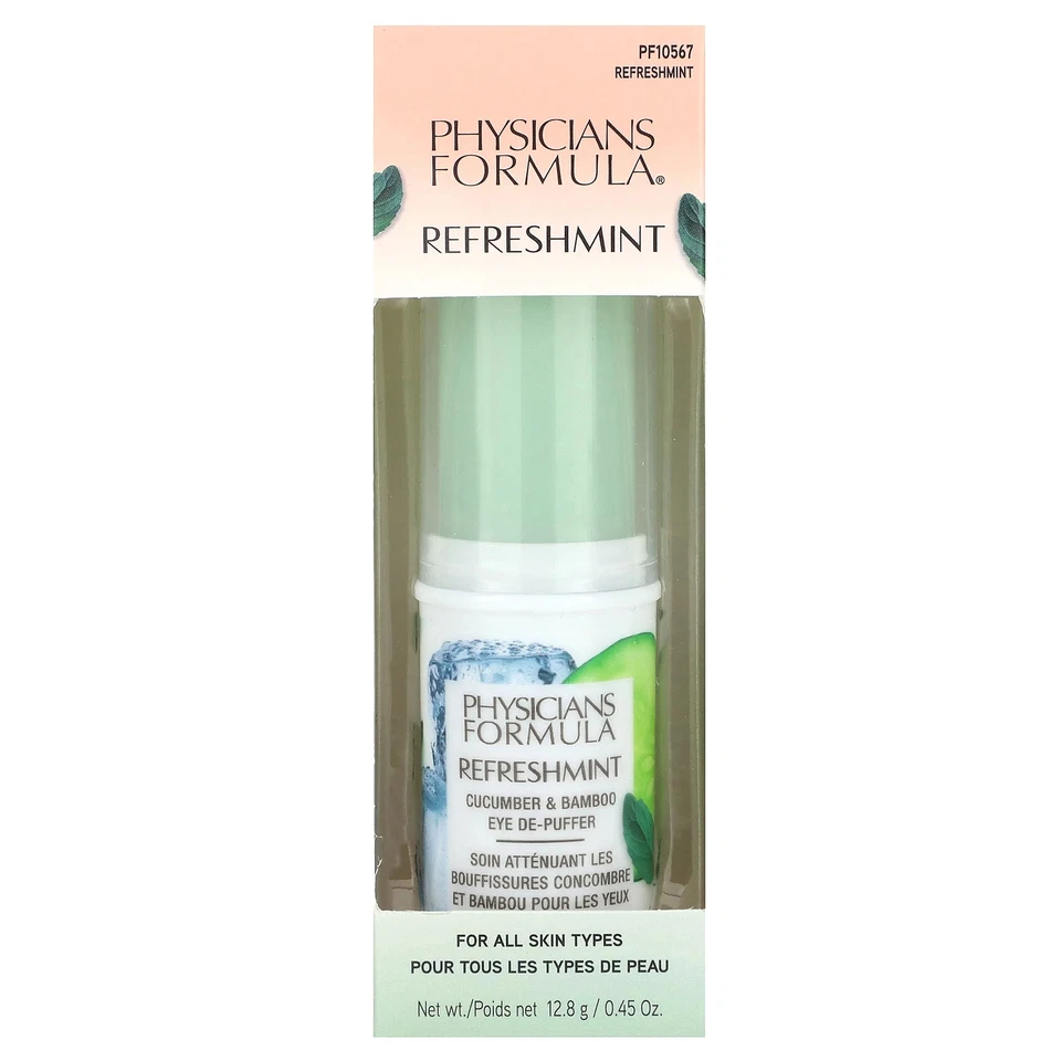 RefreshMint, Cucumber & Bamboo Eye De-Puffer, 0.45 oz (12.8 g) - Image 2 of 4