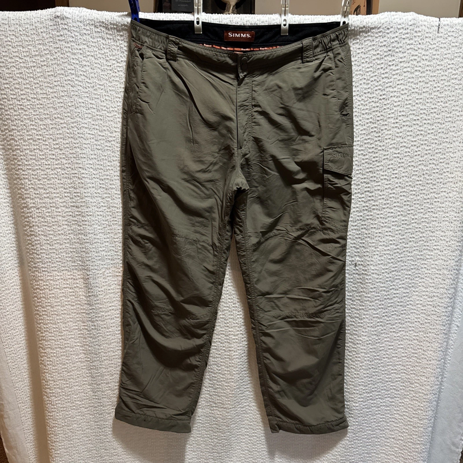 Simms Pants Mens XXL (Fits 42x30) Gray Fleece Lined Outdoor Fishing Cargo
Opens in a new window or t