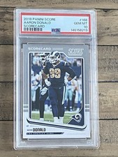 2018 Score Aaron Donald Scorecard Psa 10 Pop 1