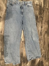 Levi  s Women  s Premium Ribcage Wide Leg Jeans Medium Wash High Rise 32x32 Pants