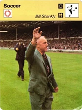 BILL SHANKLY Scotland Soccer Liverpool Coach Photo 1977 SPORTSCASTER CARD #40-12