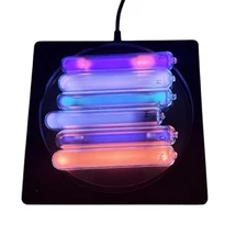 Noble Gas Glowing Tubes 5-Set He/Kr/Ar/Ne/Xe Physics Supplies Element Collection