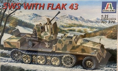 Italeri #370 SWS with Flak 43 1:35 Scale Plastic Model Kit MPN 370 Sealed 1999