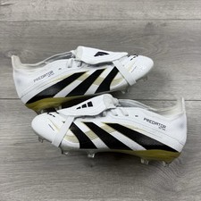 Adidas Predator Elite FG Kids Football Boots ‘White/Gold’ - Size UK 3.5 / EU 36