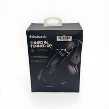 NEW Skullcandy Riff Wired On Ear Headphones with Mic - Black damaged Box 