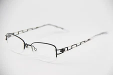 NEW CHARMANT TITANIUM PERFECTION CH10818N BK BLACK AUTHENTIC EYEGLASSES 49-18