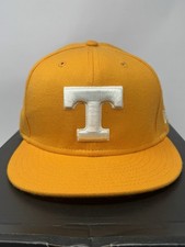 Tennessee Volunteers New Era 59Fifty Orange Fitted Hat White Power T Size 7 3/8