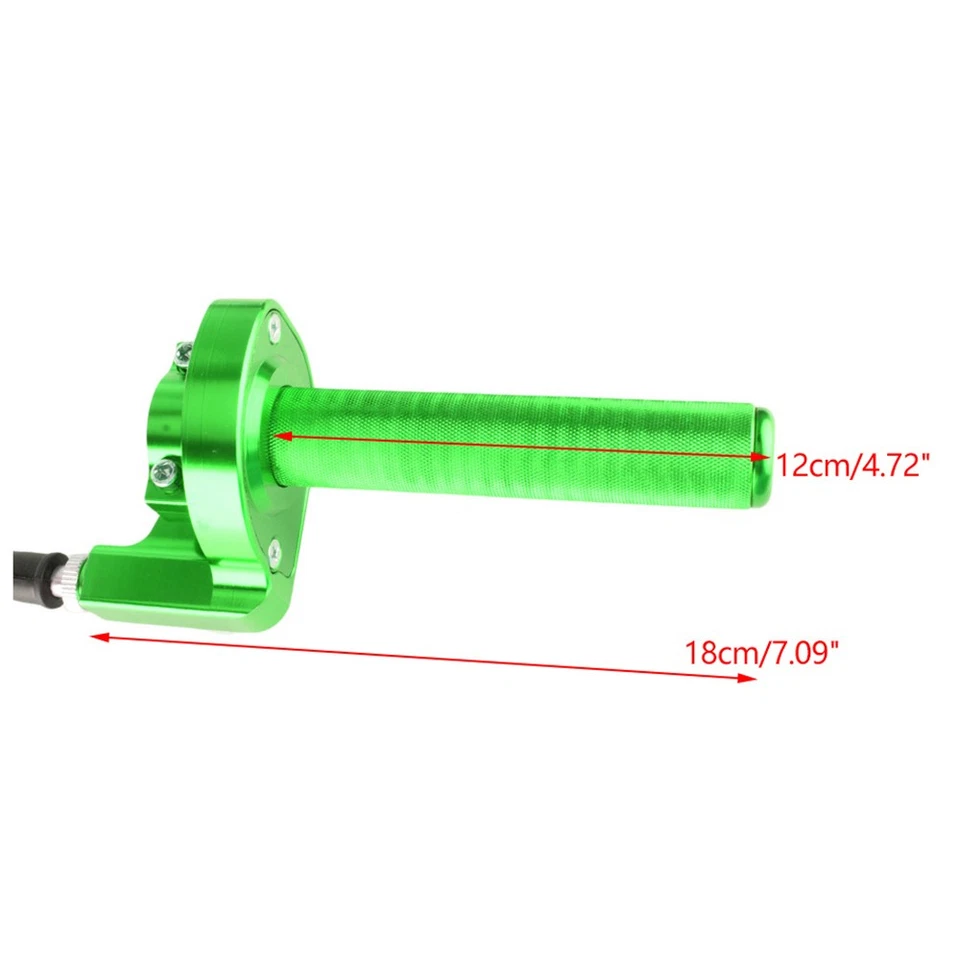 CNC KLX110 Aluminum For Kawasaki Dirt Bike KX125 KX250 Twist Throttle W Cable ' - Image 3 of 4