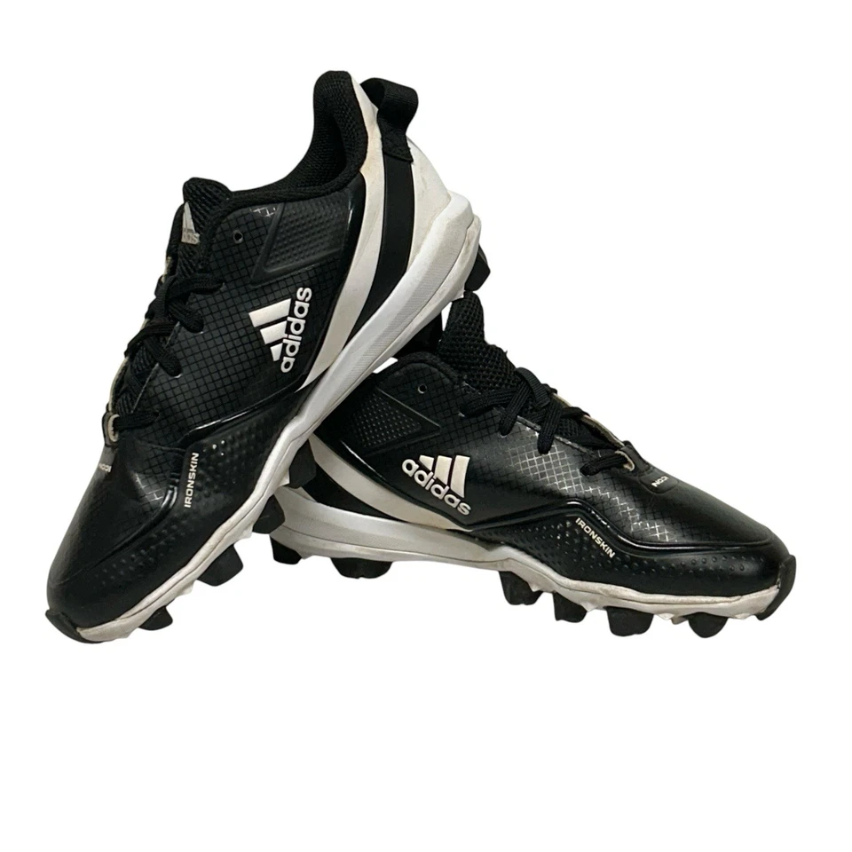 Adidas Icon Mens Youth Size 3.5 Baseball Cleats - Image 3 of 4