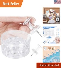 30 PCS Jumbo Push Pins for Bulletin Board, Large Thumb Tacks for Wall, 1.81 I...