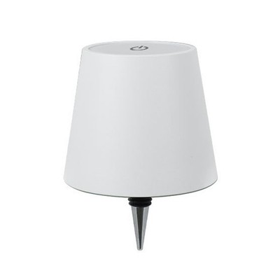 LED Table Lamp Bottle Top USB-C Dimmable 3 Way Light Colour Aluminium White