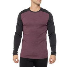 $115 SmartWool Classic Thermal Base Layer Shirt - Argyle Purple - Medium - New