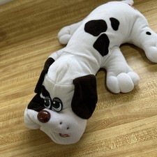 Vintage 1985 Pound Puppies Classic White with Dark Brown Spots Short Ears Rare