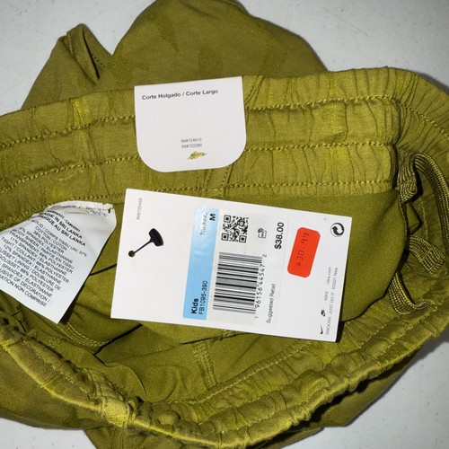 NWT Nike Youth Girls Training Shorts Olive Green Camo Size Medium - Picture 5 of 5