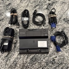 Dell Latitude E Port Docking Station Model PRO3X with AC Adapter And HDMI Cord