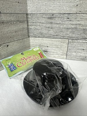 Hobby Lobby 4  Black Felt Top Hat - Doll, Snowman Craft #5830492