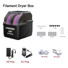 3D Printer Filament Dryer Dual-Spool Drying Box Filament Storage Box for PLA ABS