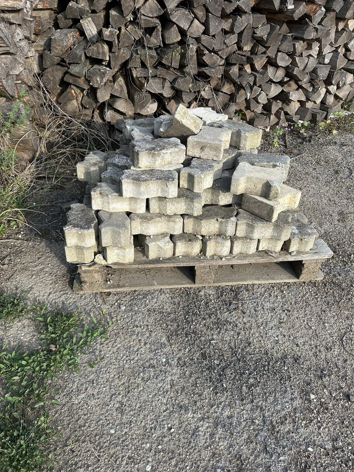 Pflastersteine Pflaster Betongrau (ca. 60 Stück) 22x10x8 cm - Bild 2 von 3