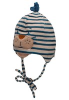 Sterntaler Baby Jungen Beanie Robbe MüTze Strick Streifen Bindeband Natur 51