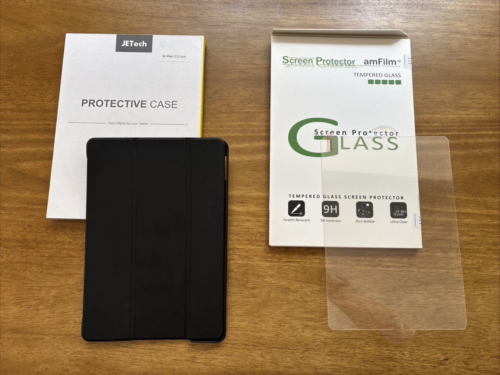 JETech Case for iPad 10.2"  2021-2019 Models 9/8/7 Gen + Glass Screen Protector