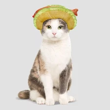 Hyde & EEK! Boutique Pet Fish Taco Headpiece Halloween Cat Hat Costume One Size 