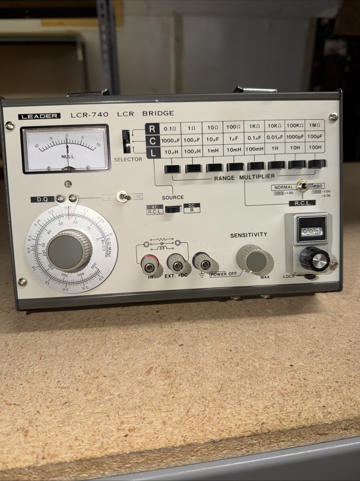 Leader LCR-740 LCR Bridge Inductance Capacitance Resistance Tester Meter