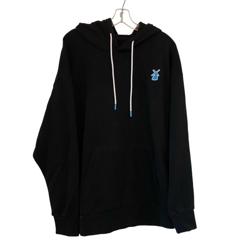 Dutch Bros Coffee Hoodie Pullover Graphic Logo Black Fleece Sweatshirt Large - Picture 9 of 15