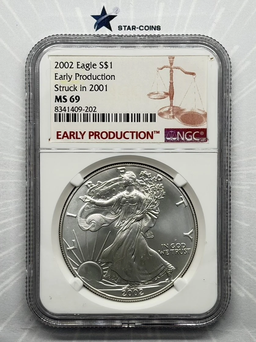 American Eagle MS 69 Graded 2001 Silver Bullion Coins for sale | eBay