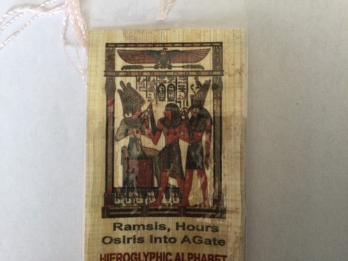 Bookmark Beauriful Pharaonic Authentic Egyptian Papyrus Learn Hieroglyphics C17 - Picture 2 of 3