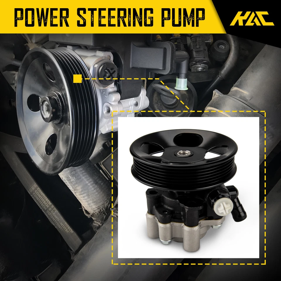 Bomba de dirección asistida 21-5264 para Toyota Sequoia Tundra 2000-2007 4,7 L con polea Foto 2 de 4