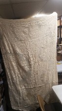 82" x 64" Lace Tablecloth good for crafts V 